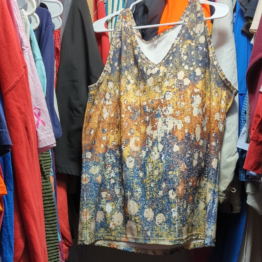 2 for $12 ☀️ Abstract Print Sleeveless Top